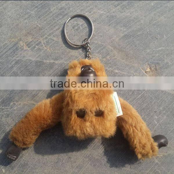 Custom cheap plastic and plush monkey toy