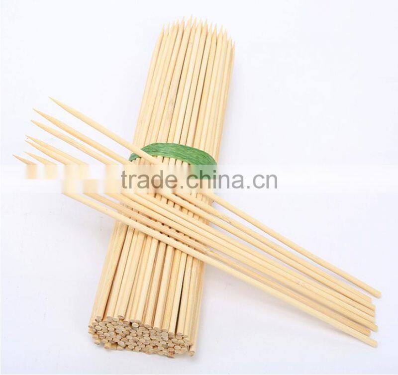 HY Factory Wholesale Natural BBQ Use 4.0mm*40cm bamboo skewers or bamboo sticks