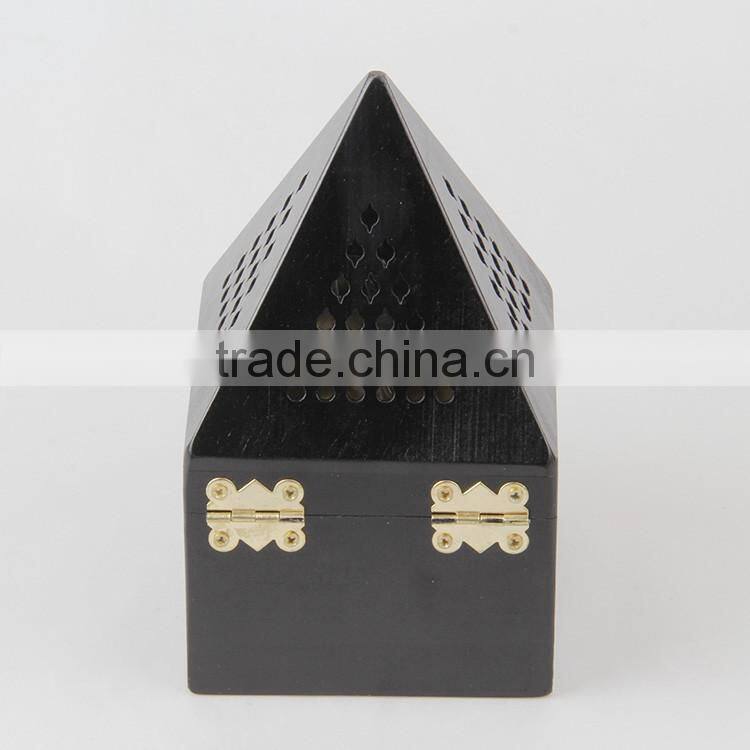 HOT SELL PYRAMID SHAPE WOOD INCENSE BURNER WHOLESALE INCENSE BURNER WOODEN