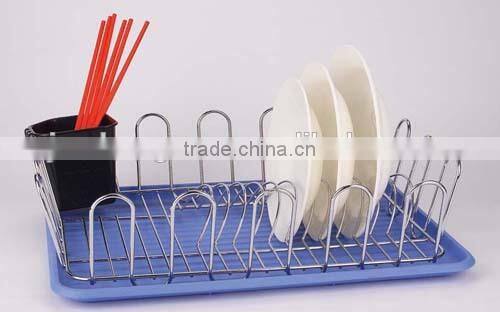 Dish tools 2 tiers s-shaped Chrome Plated Dish rack