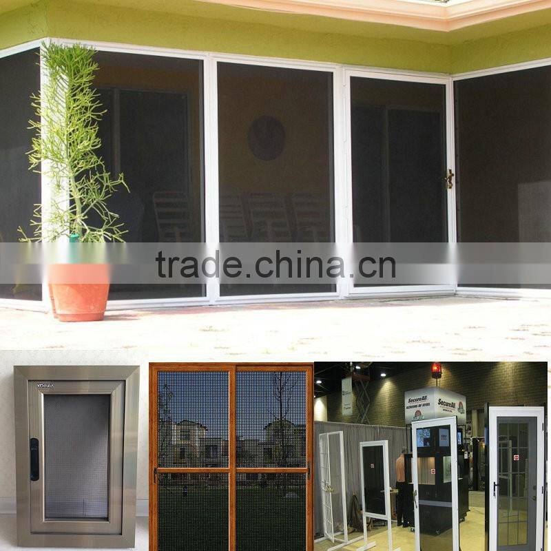 Black Coated Ss Security Screen Mesh Anti Theft Mesh