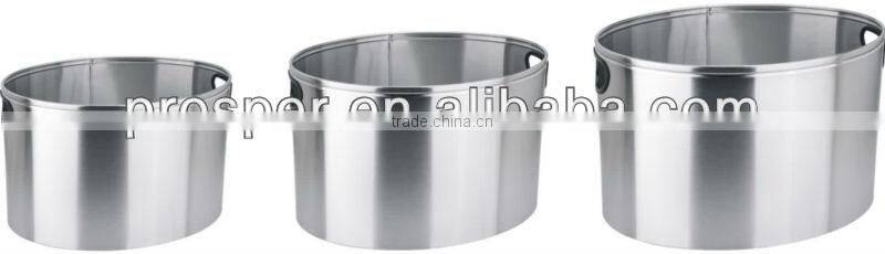 Ellipse metal fire metal log bucket