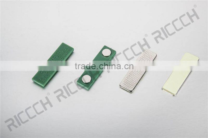 plastic magnetic name badge holder