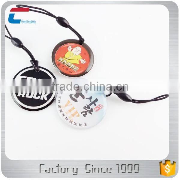 High Quality Printing hf 13.56 Mhz Epoxy RFID NFC key fob tags For Access Control