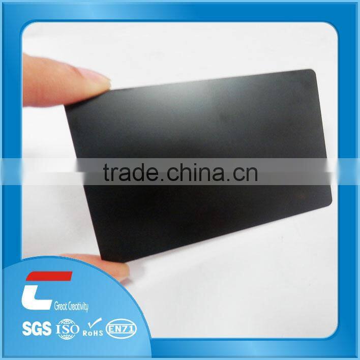 black stainless steel cards with magnetic stripe and signature cheap factory price