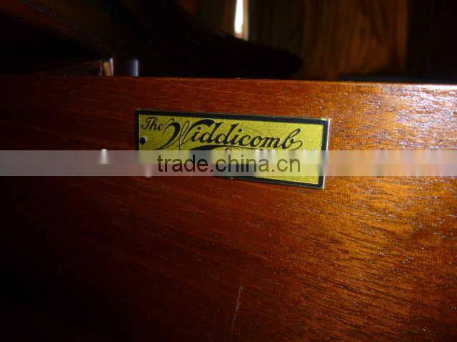 embossed metal labels for furniture