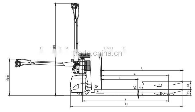 China hot sale 1500kg CE Semi electric pallet jack