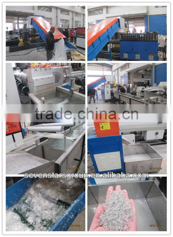 Machine for recycling plastic granules