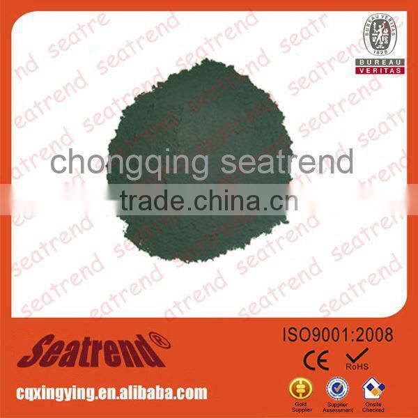 High performance anisotropic magnetic powder for dry pressing barium ferrite powders