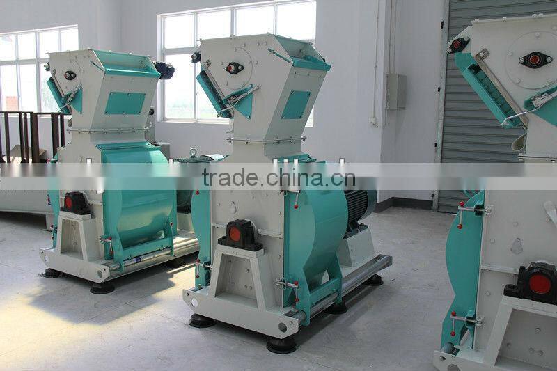 Hammer mills with eucalyptus wood skin after crushing