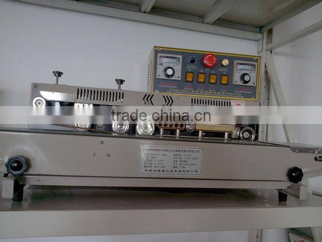 Plastic bags continuous sealing machine for sale