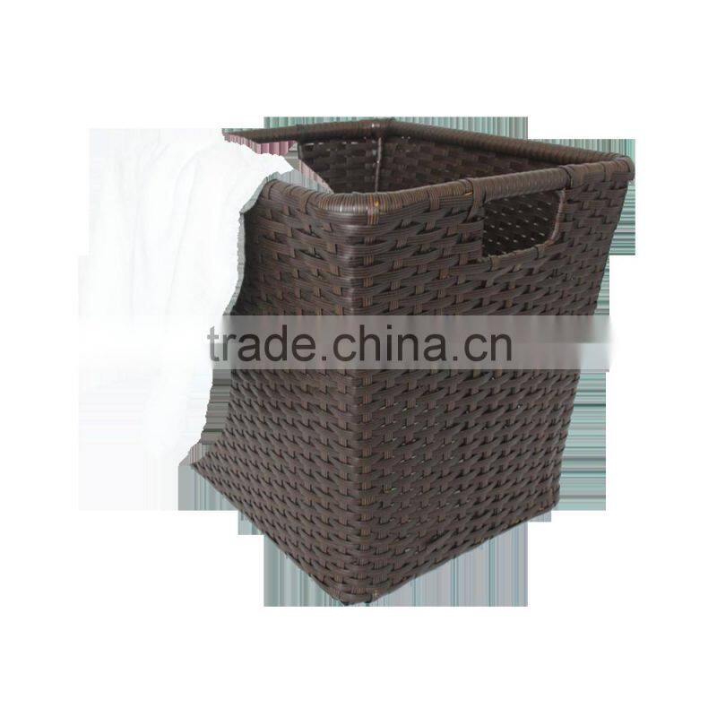 Wholesales chinese supplier customized PE plastic wicker kids laundry basket for dirty clothes of baby