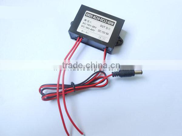 AC-DC 24V turn 12V5A monitor power AC24V turn DC12V3A 4A 5A buck power converter