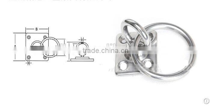 Wells forged 20*60 welded stainless steel 316 hosting pad eye