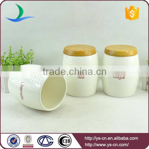 Factory Wholesale Ceramic jar ,Ceramic Sugar Tea Canister