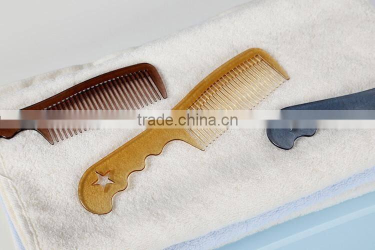 Plastic Classical Wide -Tooth Hair Comb With Five Star Design in Handle