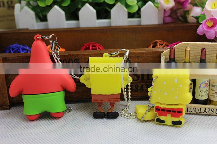 creative cartoon pvc usb flash drive shell