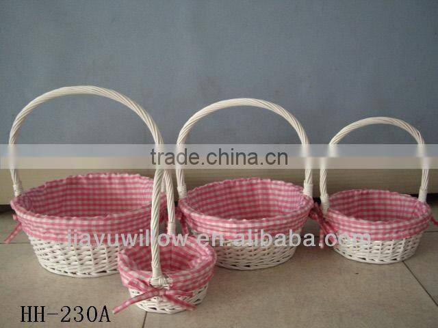 2pcs cheap natural wicker basket liners wholesale+willow basket