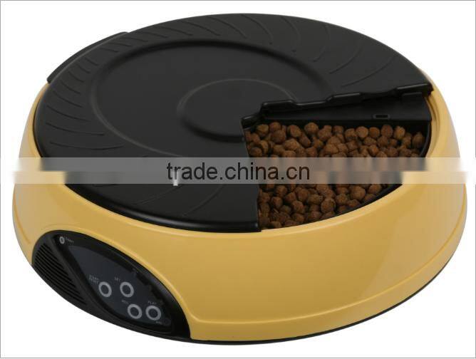 European/American Hot Trendancy Automatic Pet Feeders, 4 Meals Seperate Large Trays Automatic Pet Feeder For Wholesale