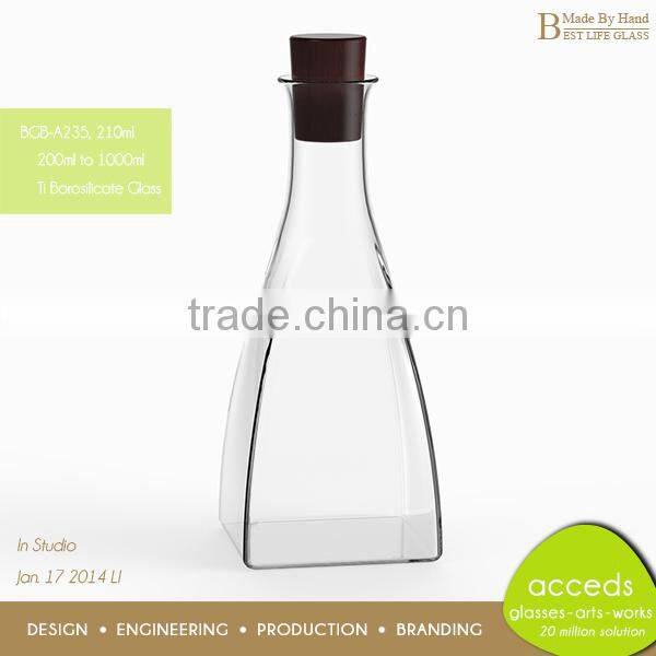 Eco-Friendly High Quality Clear Glass Soda Bottles