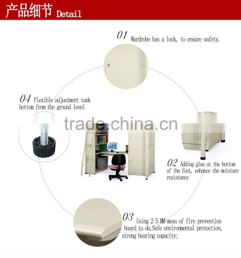 Desk and wardrobe with Bunk bed