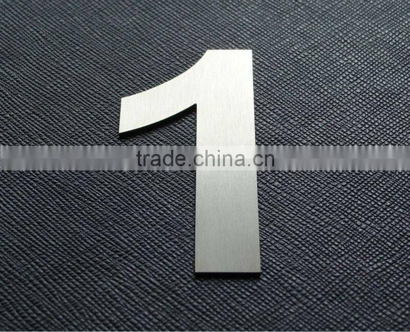 Stainless steel 10cm height Signs Hotel room number
