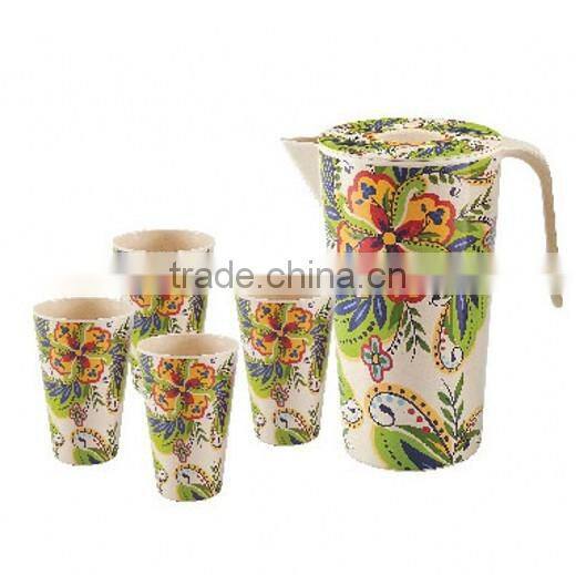 printing bamboo drinkware set