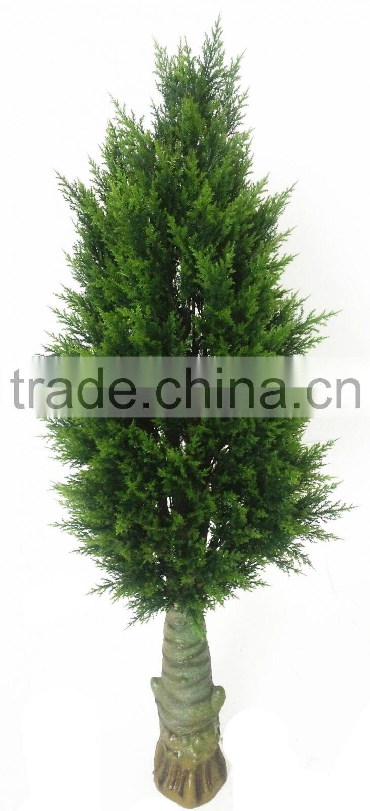 Outdoor use artificial cypress bonsai tree
