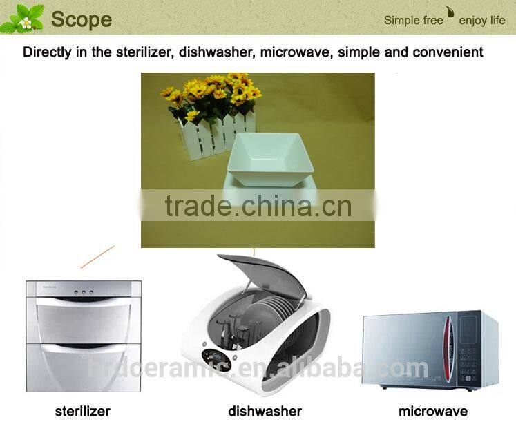 wholesale China Cheap stocked white porcelain ceramic soup bowl with dish