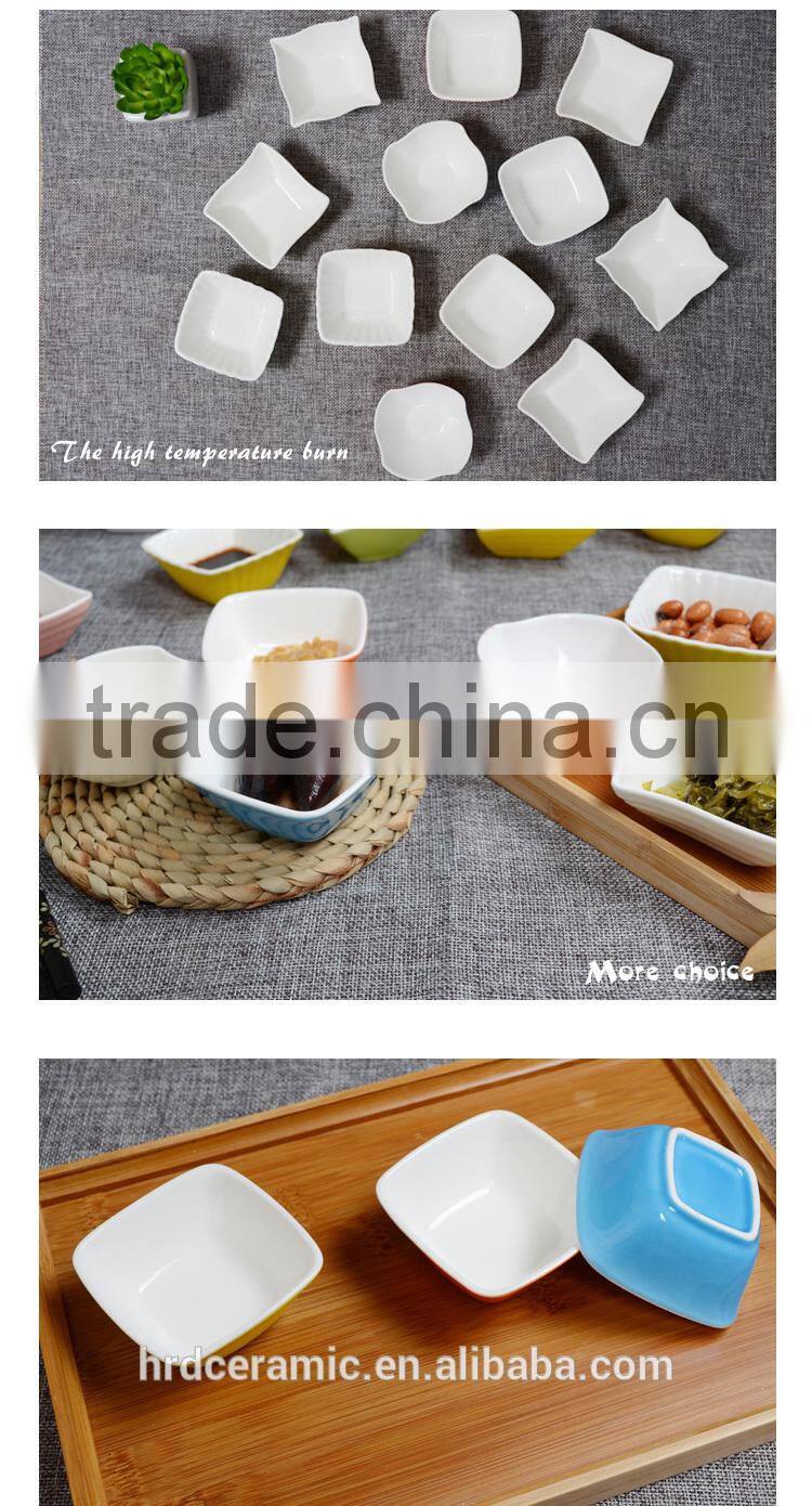 High quality soup bowls Stocked bakeware white ceramic popcorn bowl