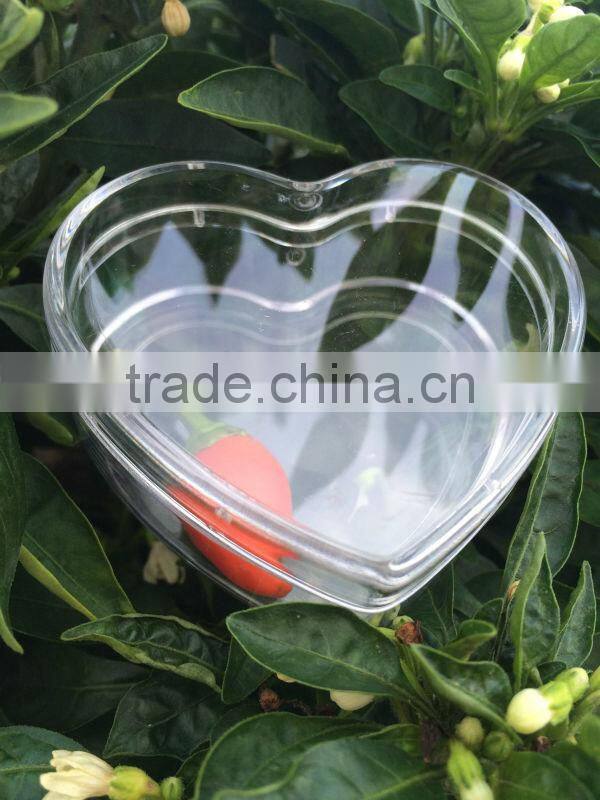 Plastic Transparent Heart shape box