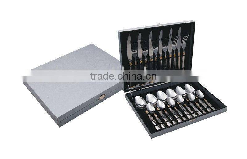 High Quality Package 24pcs Stainless Steel Cutlery Set Mirror Polishing 24pcs set