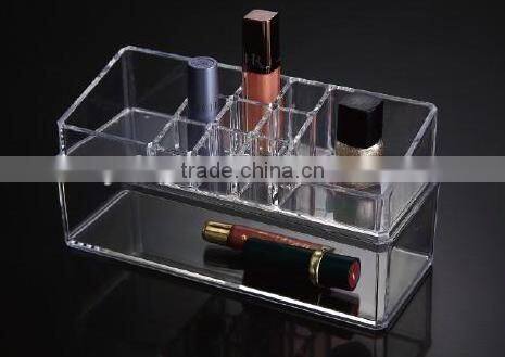 hot selling transparent cosmetic product display stands