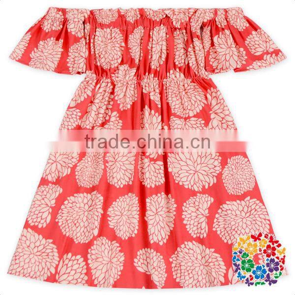 Little Girls Summer Ruffle Off Shoulder One-Piece Dresses Beach Party Prom Halter Dress