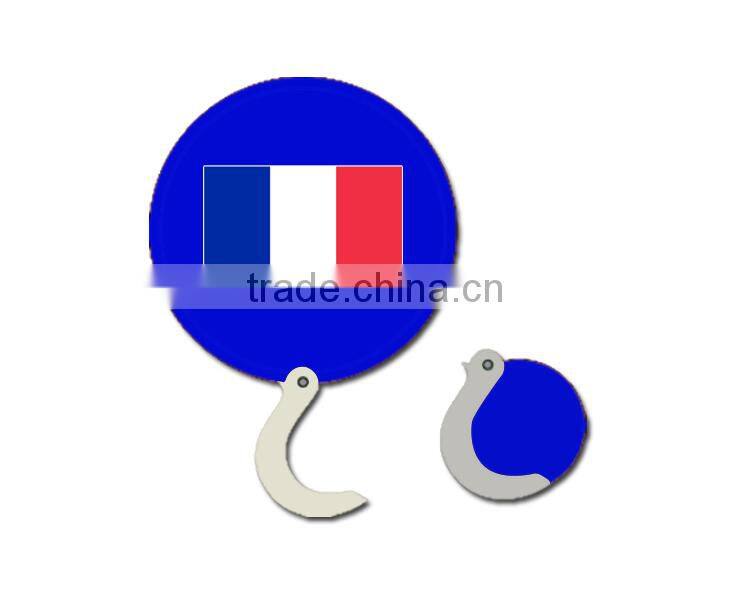 Promotional cool foldable frisbee fan with OEM logo available