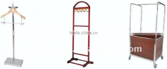 Hotel amenities clothes rack
