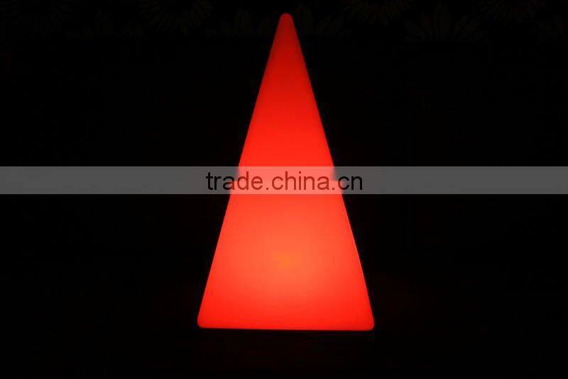 rechargeable RGB pyramid led decorative lamp