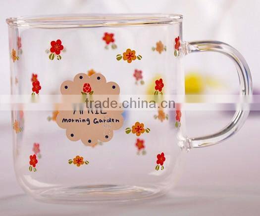 clear pyrex glass coffee cup