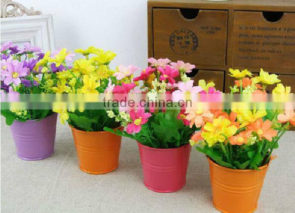 colorful mini buckets pails decorative