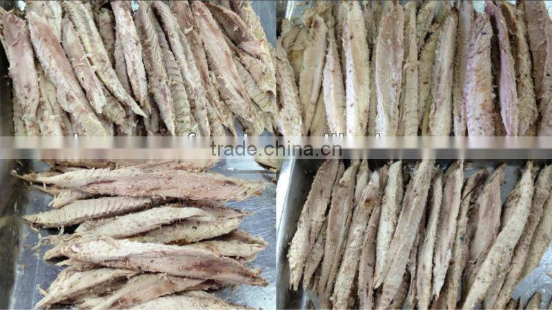 Processing frozen seafood fresh tuna loins