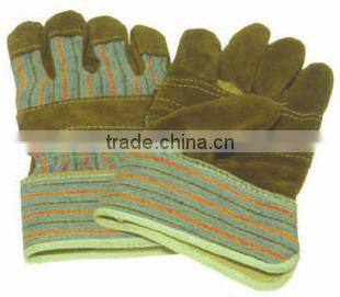 Cow split leather. welding working gloves