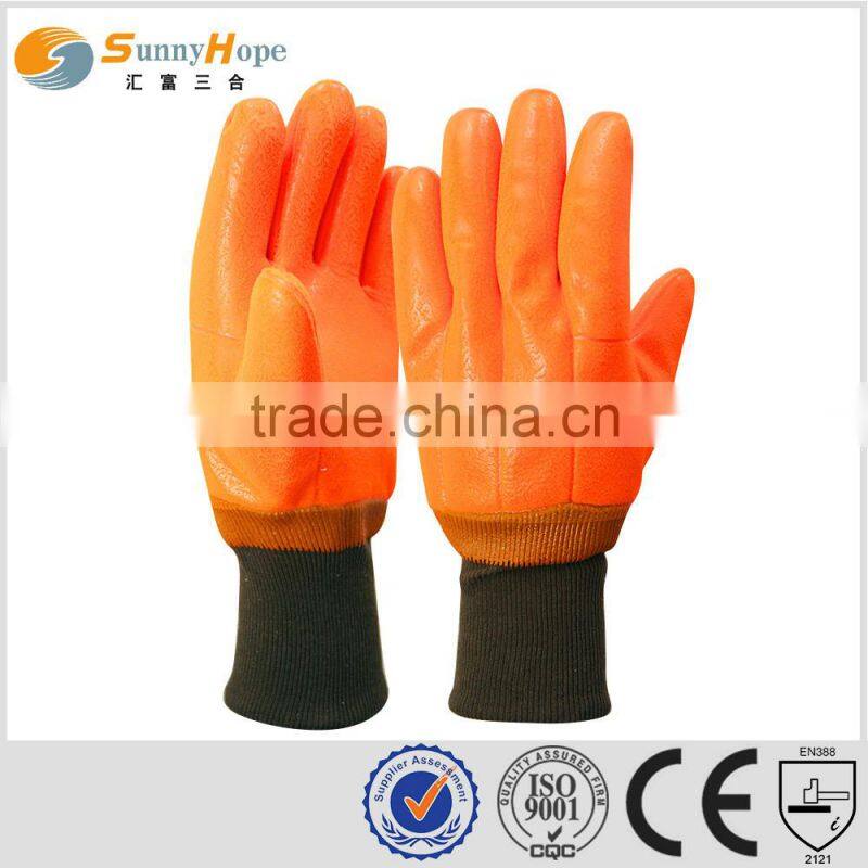 sunnyhope Fluorescent pvc industrial safety gloves