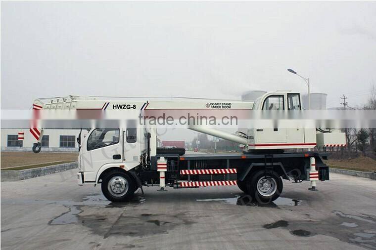 Construction Machinery 8Ton Mini Size Buiding Truck Mounted Crane For Sale