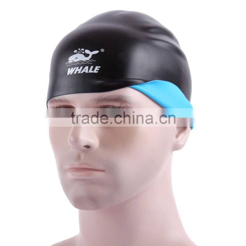 Wholesale Silicone Swim Caps OEM/ODM Elastic Waterproof Soft Swimming Caps Novelty Swim Hats Bathing Cap Logo Printin (CAP-1200)