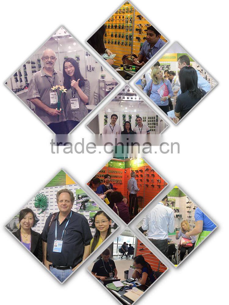 1/2" plastic 4 pcs hose nozzle set with straight nozzle and quick connector for garden watering