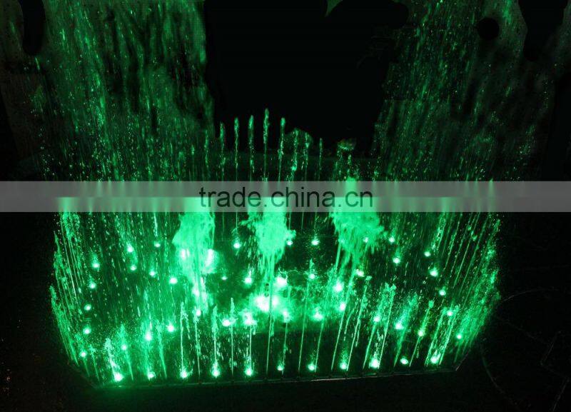 Stainless steel musical fountains with skip mode,gradual up/down or change by music