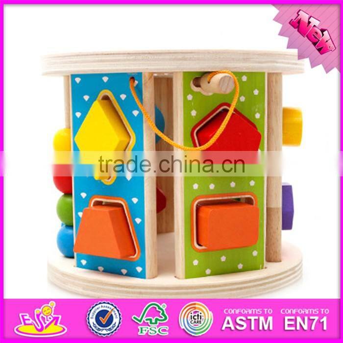 2017 new design multi-function blocks wooden shape toys for toddlers W12D066