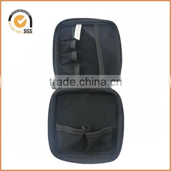 06747 new designs DONGGUAN custom hard mp3 earphone bag with rubber zipper