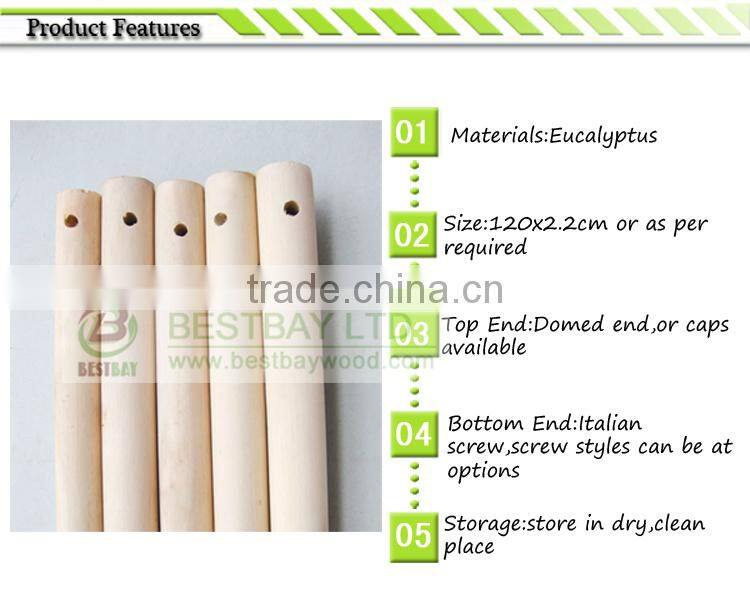 Customized natural wooden broom handle 2.2cm 2.5cm
