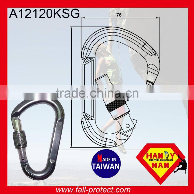 Quicklock Mountain Rock Climbing Rescue Carabiner Made Of Aluminum